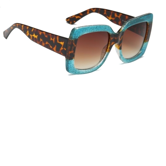 Luxury Oversize Sunglasses Blue - Picture 5 of 5